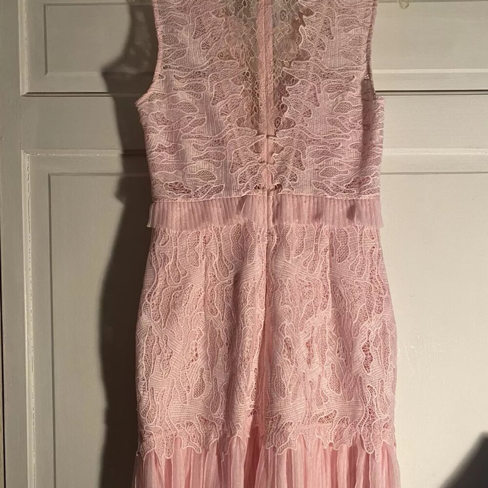 Breathtaking Bardot Francesca Lace Dress in Pink US Size 6 - Picture 2 of 8